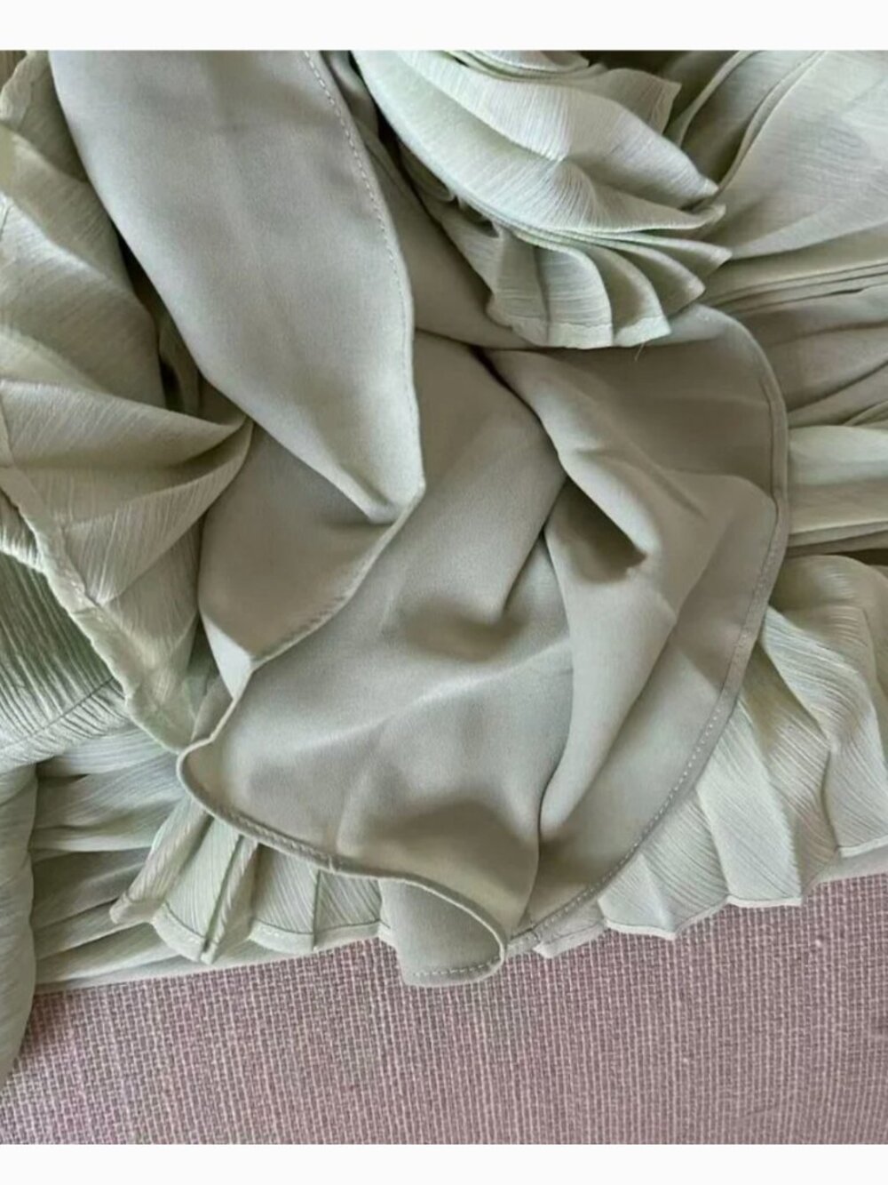 BEST Alexis Sunniva Maxi Dress Gown - Sage Pleated Party Cocktail Wedding - Picture 11 of 13